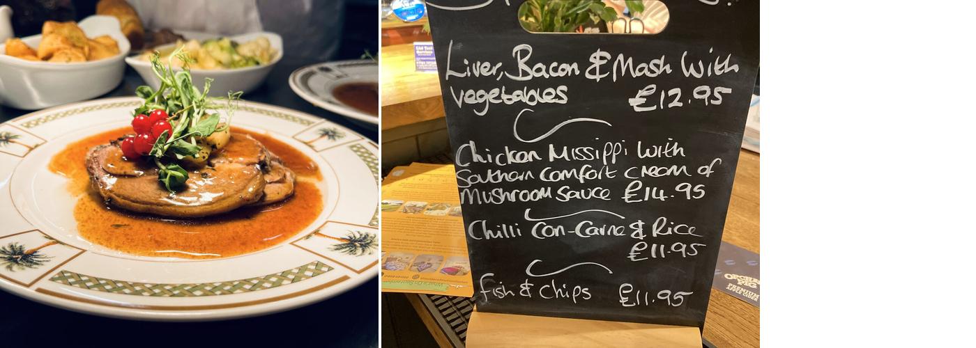 Shoulder of Mutton Foxton Menu