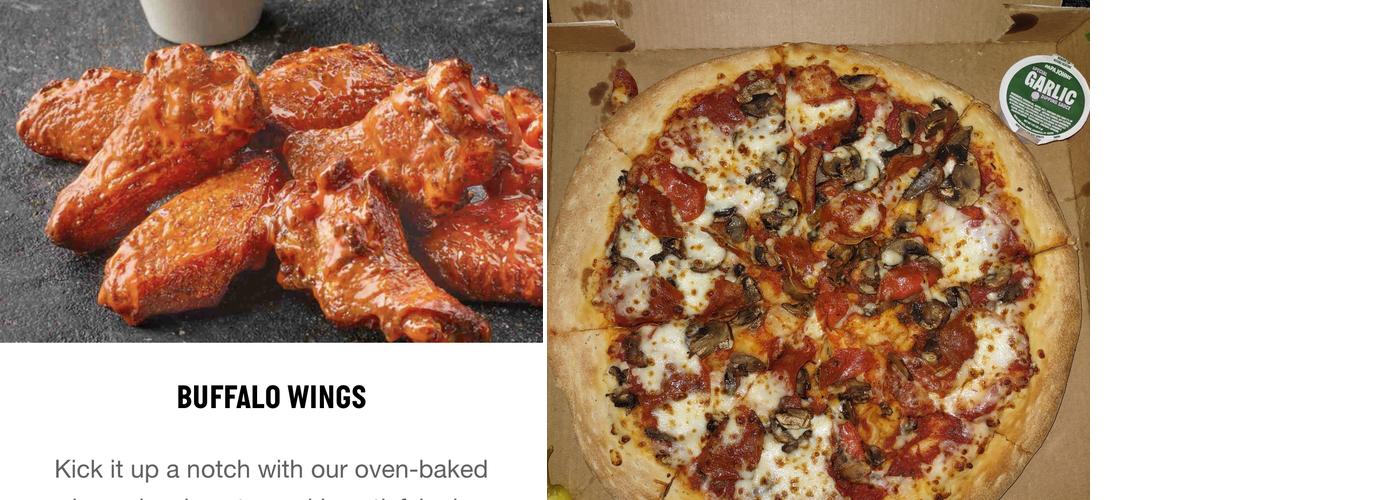 Papa Johns Pizza Menu