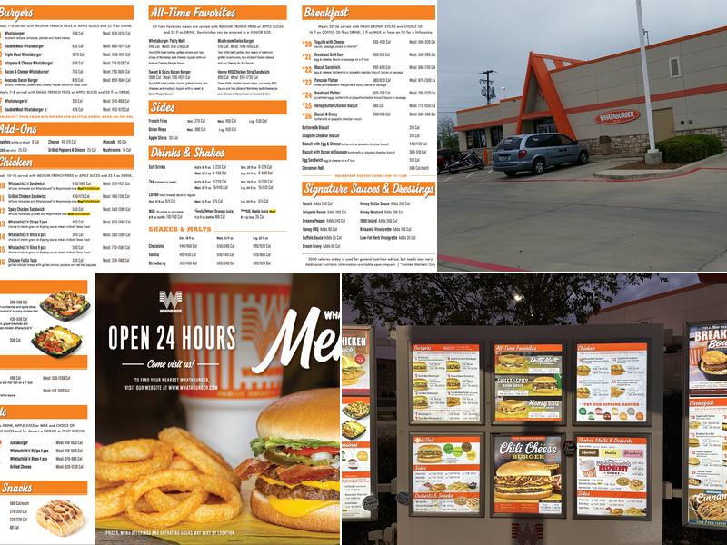 Whataburger Menu