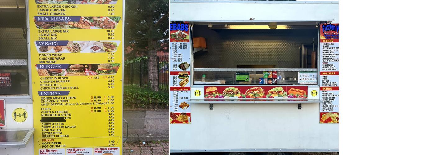 Furzton Kebab Menu
