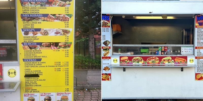 Furzton Kebab Menu