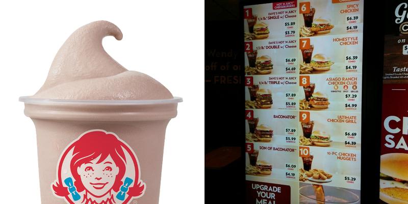 Wendy's Menu