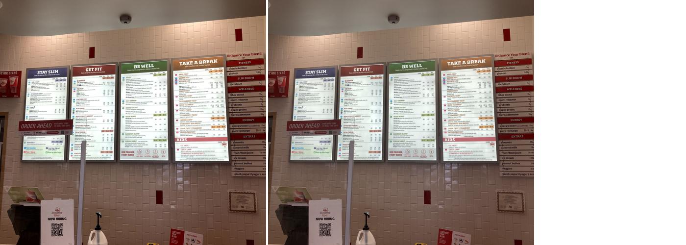 Smoothie King Menu