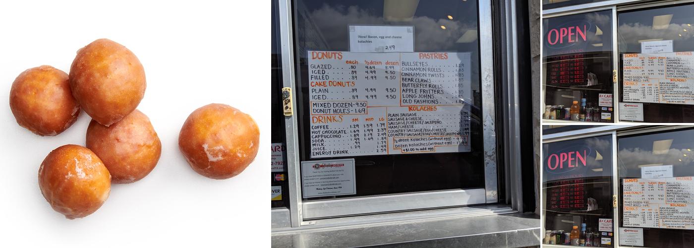 Shipley Do-Nuts Menu