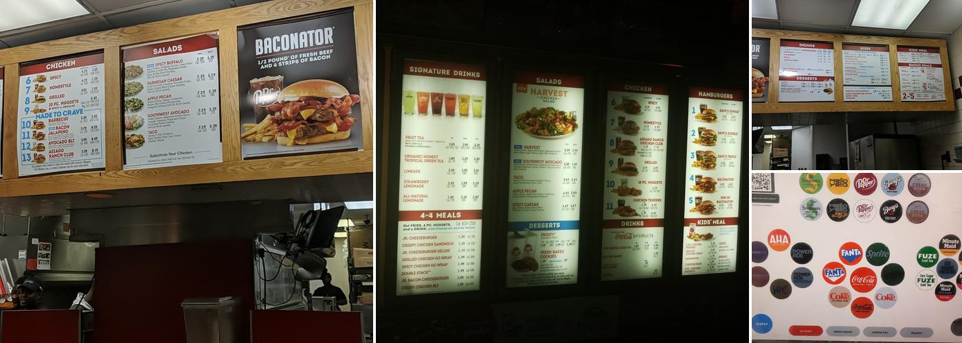 Wendy's Menu