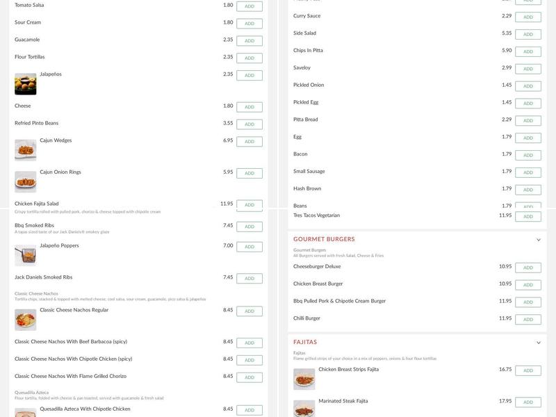 Next Level Pizza Menu