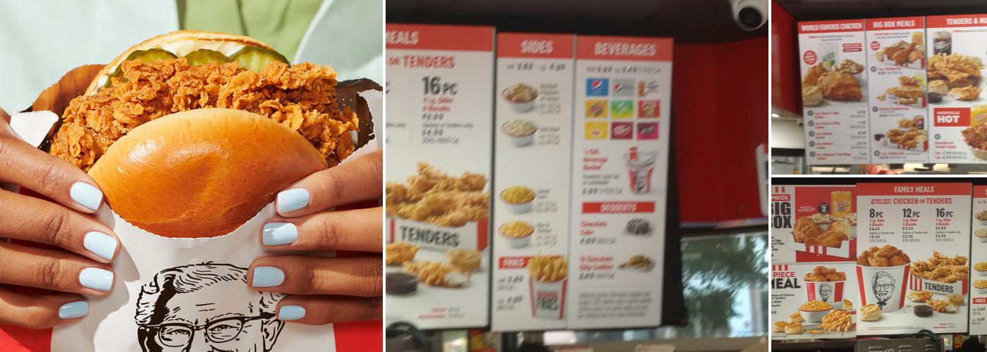 KFC Menu