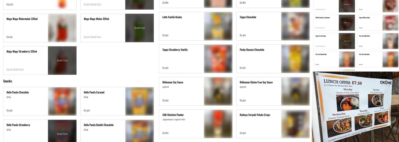 Okome Shawlands Menu