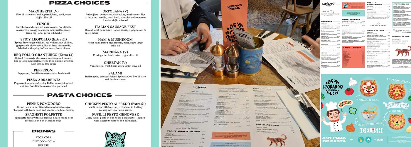 Leopardo Pizza Menu