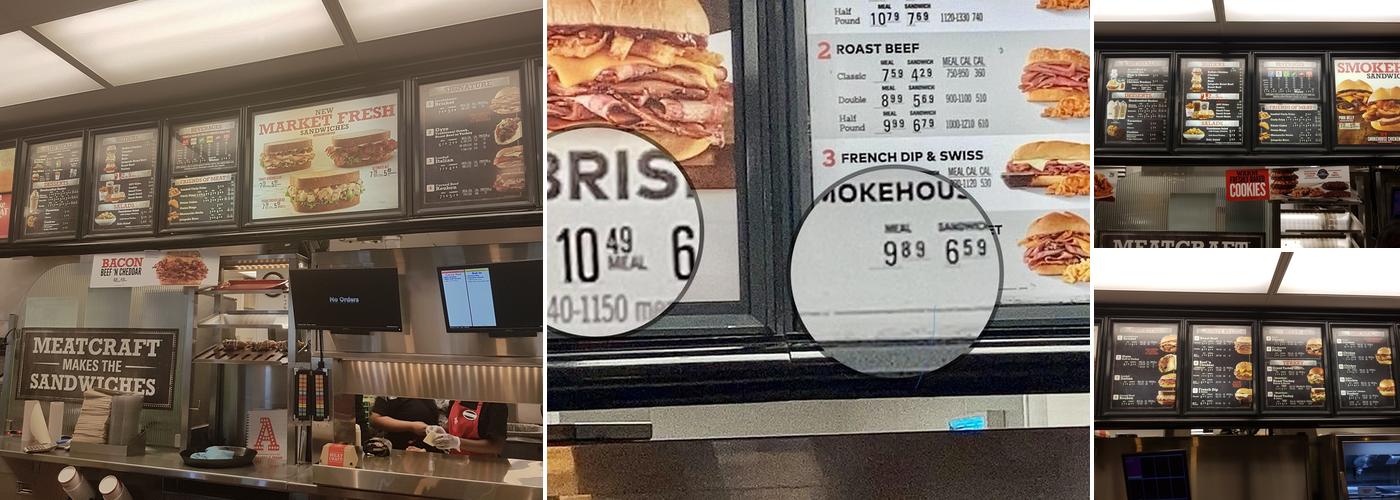 Arby's Menu