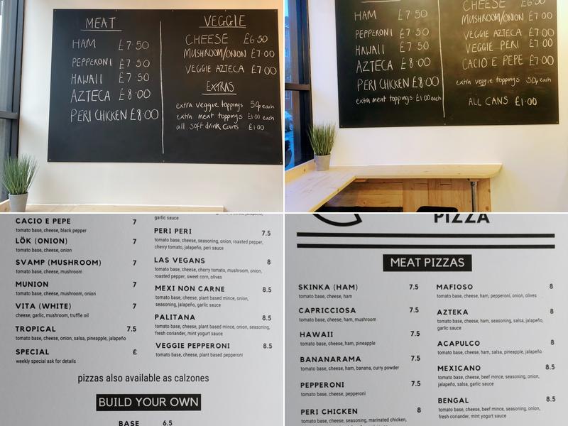Stockholm Pizza Menu