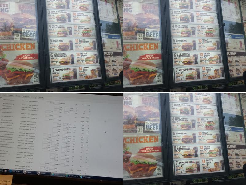 Burger King Menu