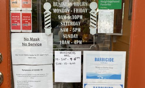 Westover Barber Shop 5910 Washington Blvd, Arlington Virginia 22205