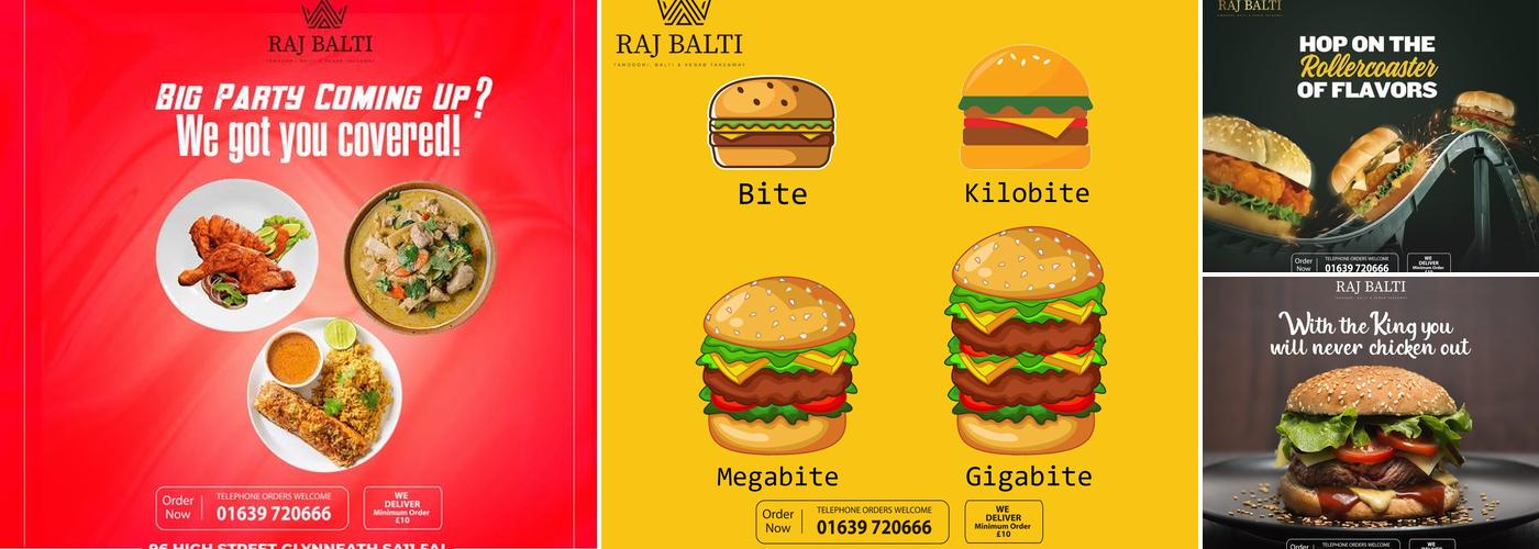 The Raj Balti- Tandoori, Balti & kebab Takeaway Menu