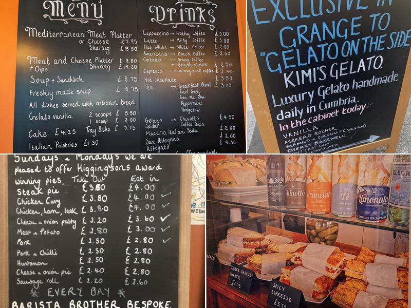 Barista Brothers Grange Menu