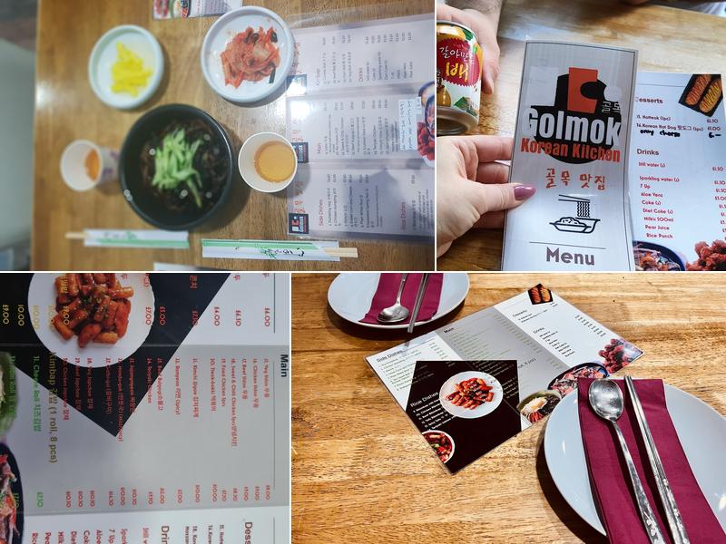Golmok Korean Restaurant Menu