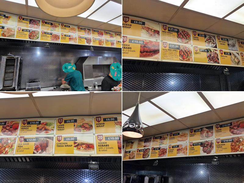 G.T Yarmouth Shawarma Menu