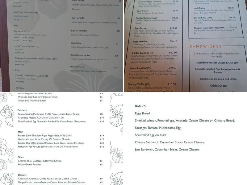 Nasturtium Bistro & Restaurant Menu