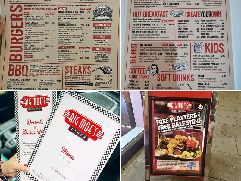 Big Moe's Diner & Smokehouse Ilford Menu