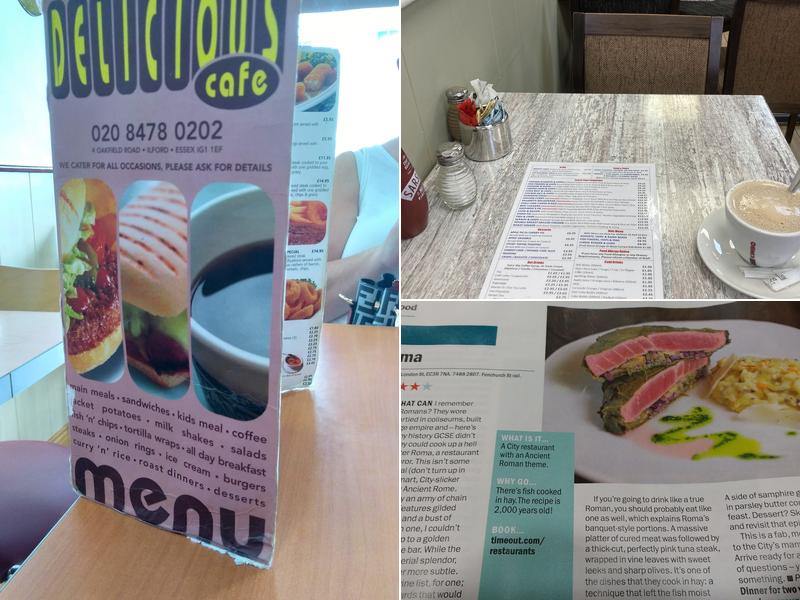 Delicious Cafe Ilford Menu