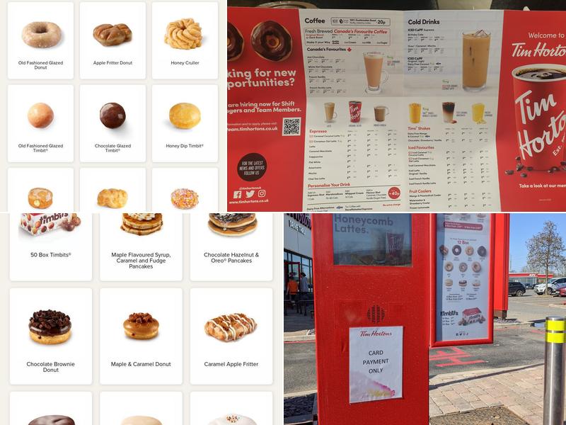 Tim Hortons Menu