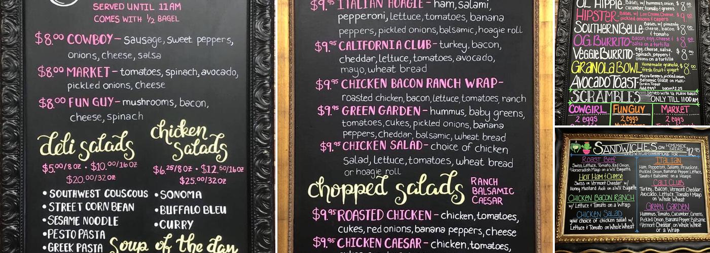 Corn+Flour Menu