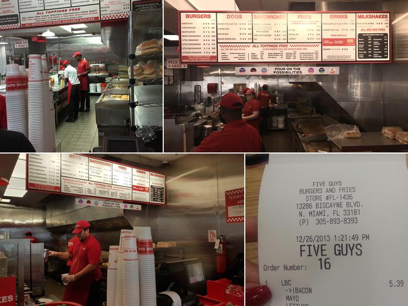 Five Guys Menu