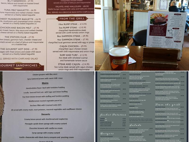 The station inn Menu