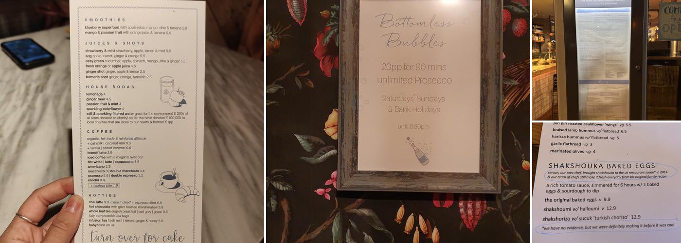 Megan's at the Griffin Restaurant (Kingston) Menu