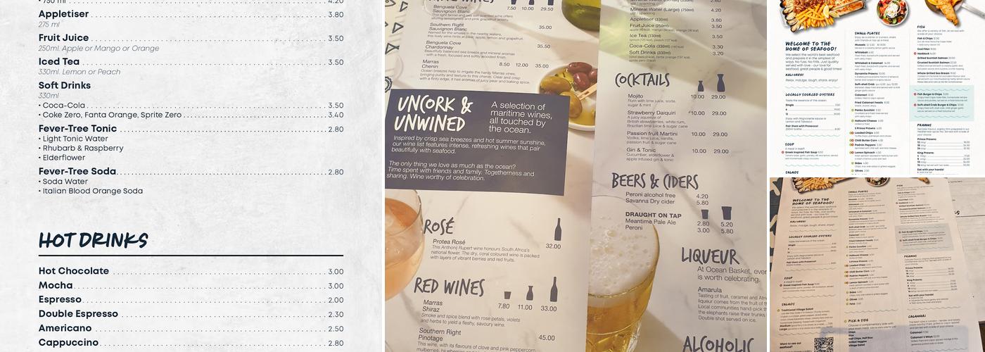 Ocean Basket Kingston Menu