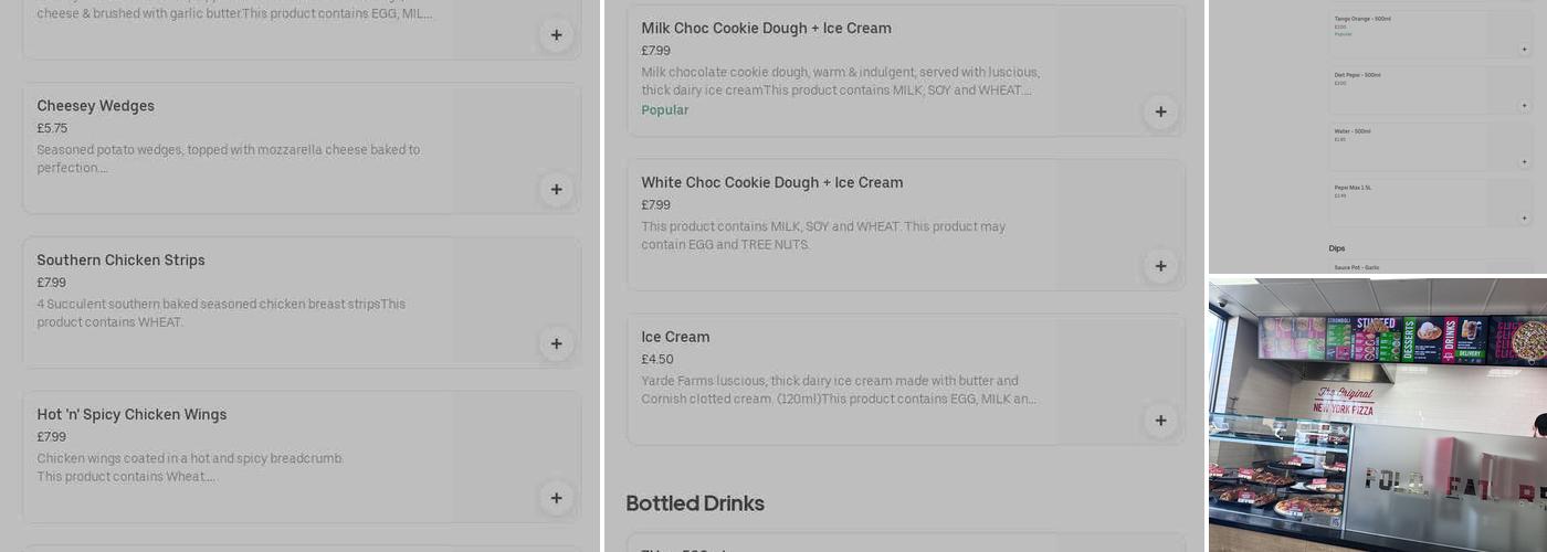 Coopers Lane Sbarro Menu