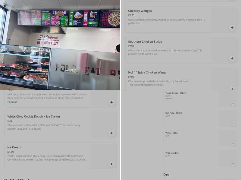 Coopers Lane Sbarro Menu