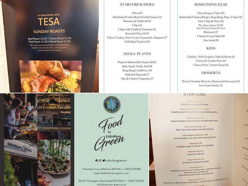 Bar Twenty Seven Menu