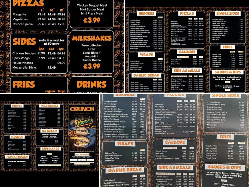 Crunch Menu