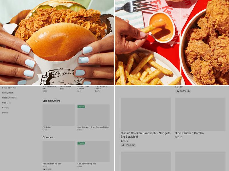 KFC Menu