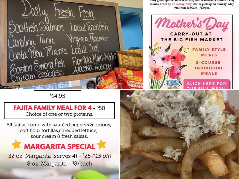 Big Fish Seafood Market Menu