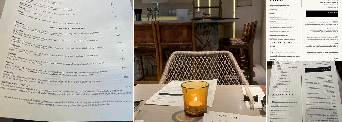 L Ü C K Y - RAMEN + SUSHI Menu