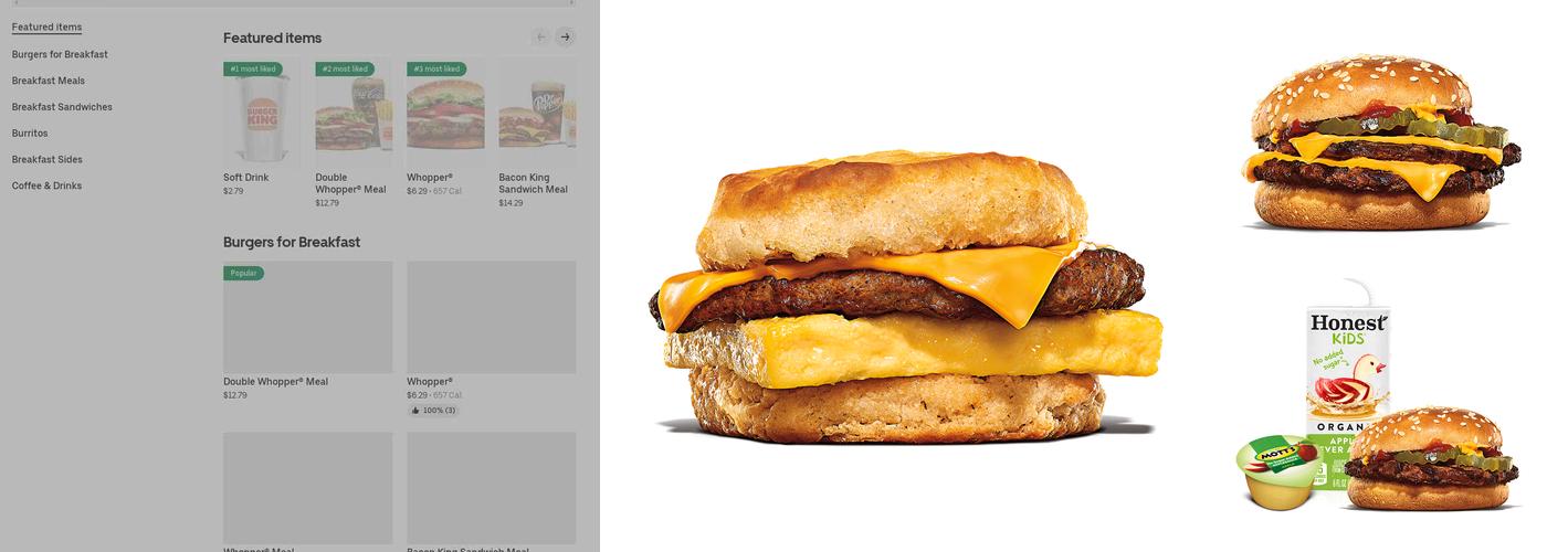 Burger King Menu