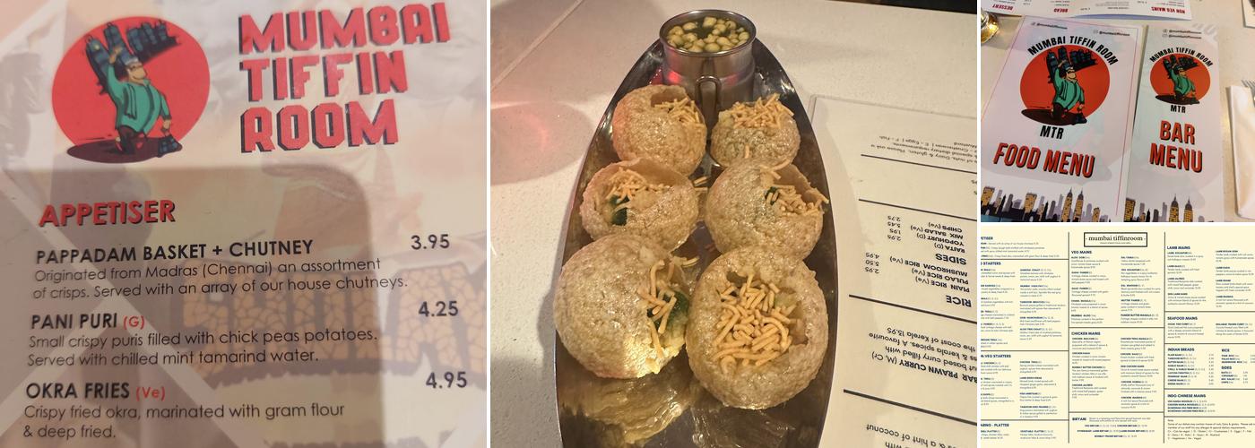 Mumbai Tiffin Room Menu