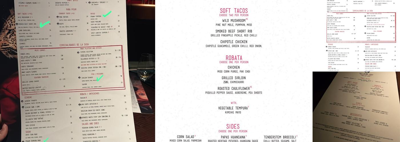 MNKY HSE Manchester Menu