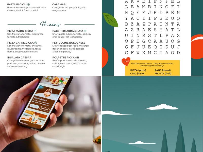 Piccolo by Piccolino Manchester Menu