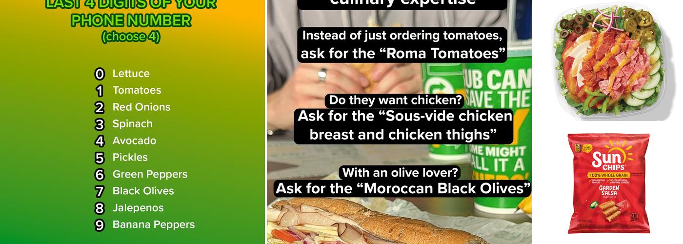 Subway Menu