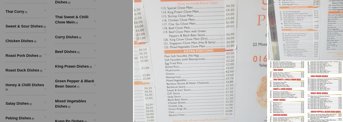 Silver Palace Menu