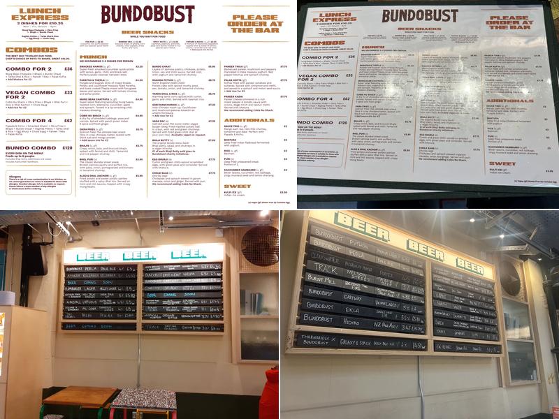 Bundobust Brewery Menu