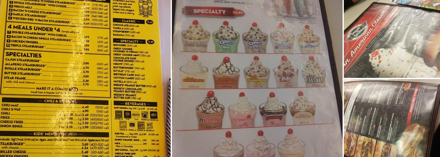 Steak 'n Shake Menu