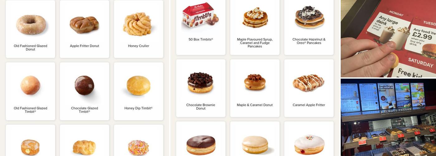 Tim Hortons Menu