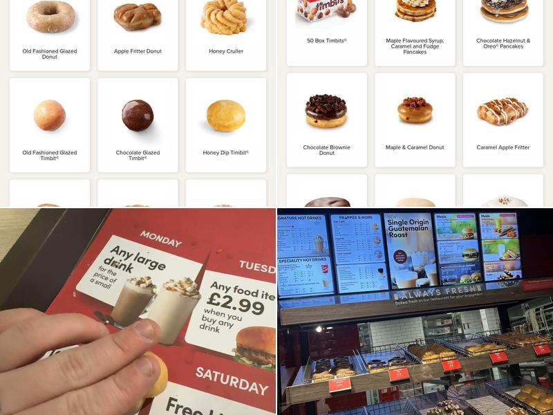 Tim Hortons Menu