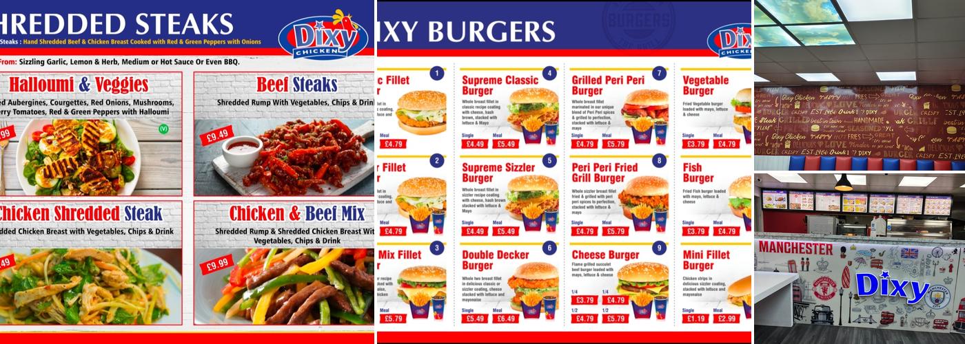 Dixy Chicken Wythenshawe Menu