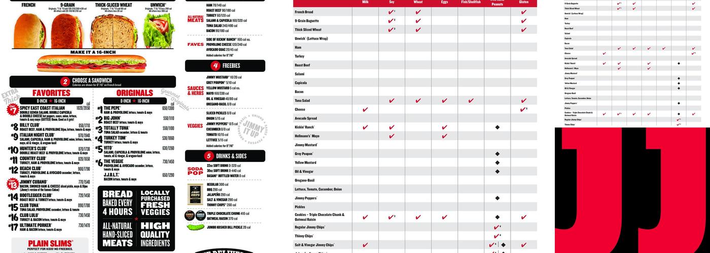 Jimmy John's Menu