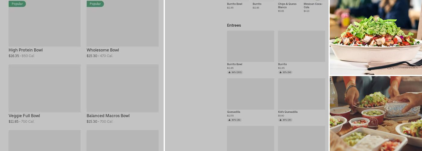 Chipotle Mexican Grill Menu